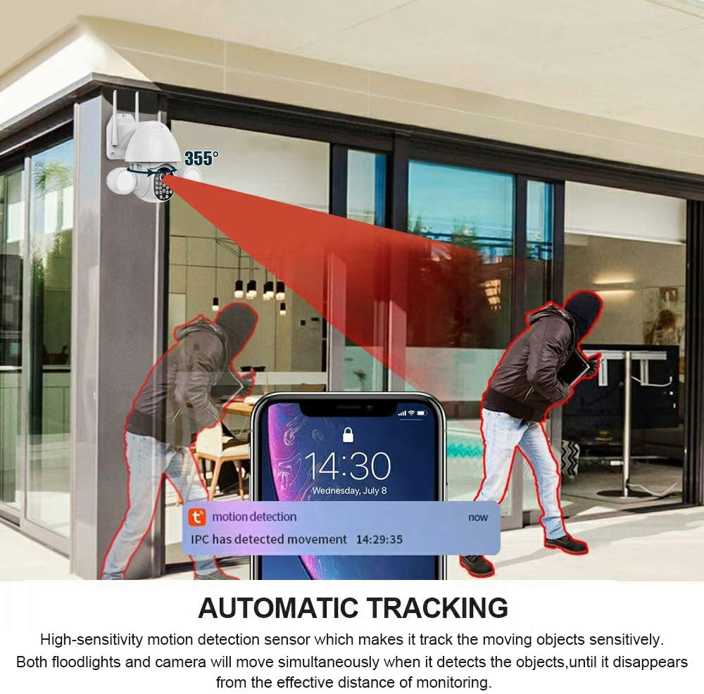 Home Security Camera Wireless CCTV WiFi Surveillance System Outdoor 3MP