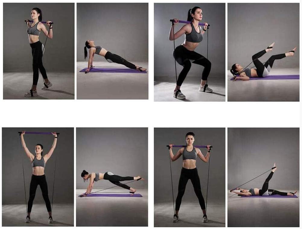 Portable Pilates Bar Kit with Resistance Band
