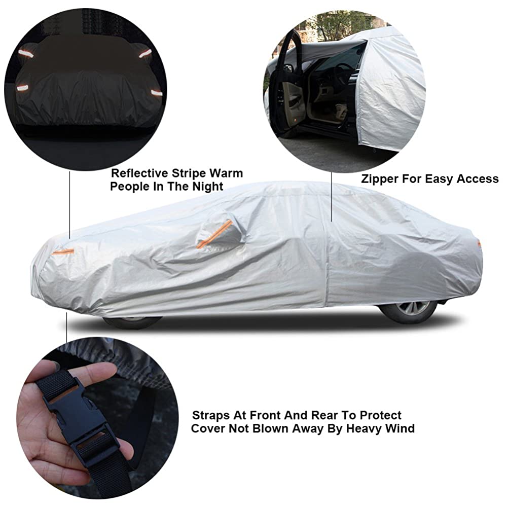 3XXL Aluminum 6 Layer Car Cover for Sedan