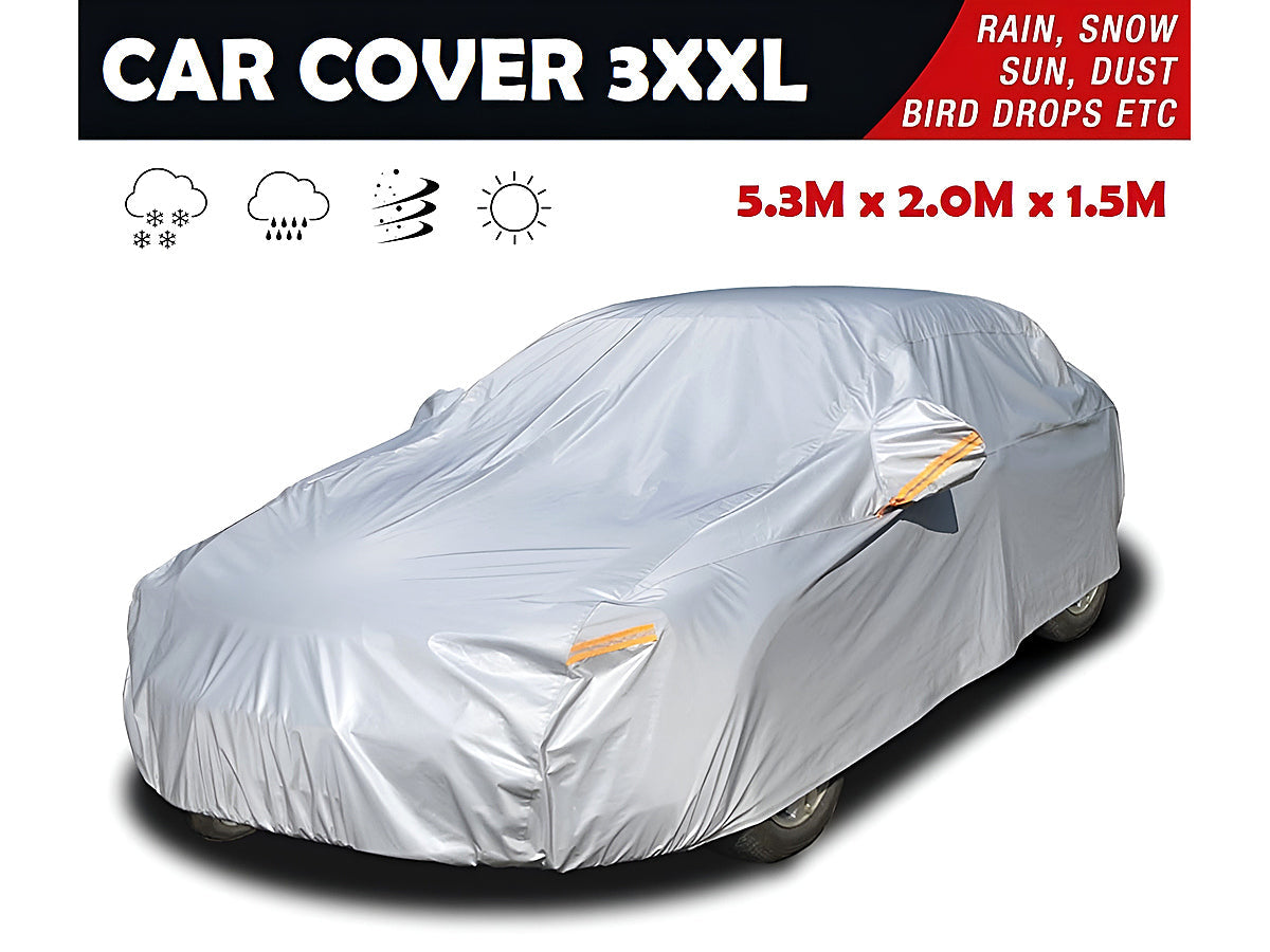 3XXL Aluminum 6 Layer Car Cover for Sedan