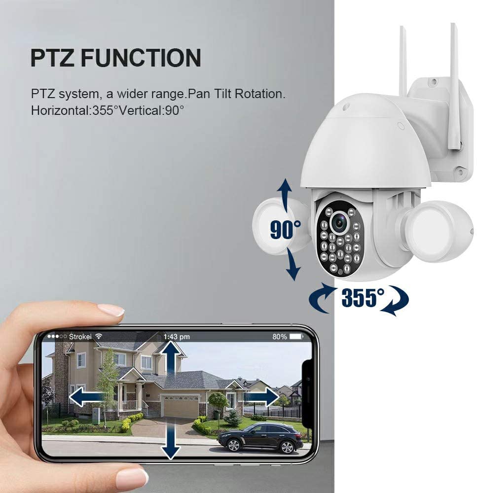 Home Security Camera Wireless CCTV WiFi Surveillance System Outdoor 3MP