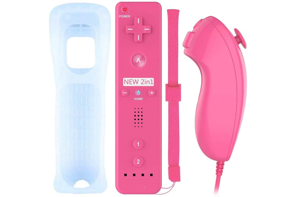 Replacement Wii Remote and Nunchuck - Pink