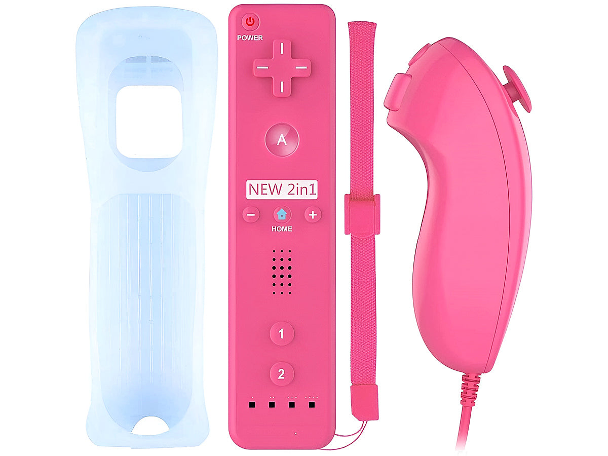 Replacement Wii Remote and Nunchuck - Pink