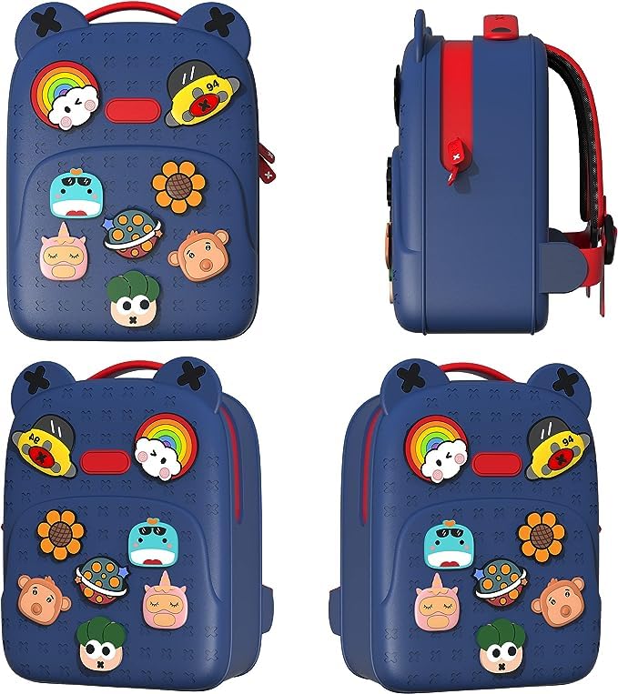 Tide Satchel Cartoon Backpack-Blue