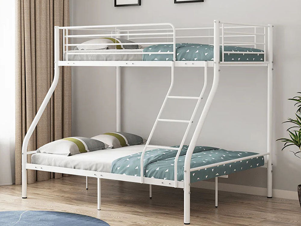 Bunk Bed- Metal Triple White