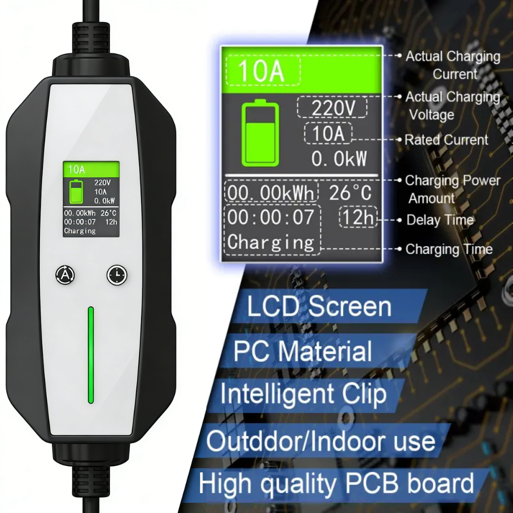 Type 1 EV Charger (10A, 2.3kW)