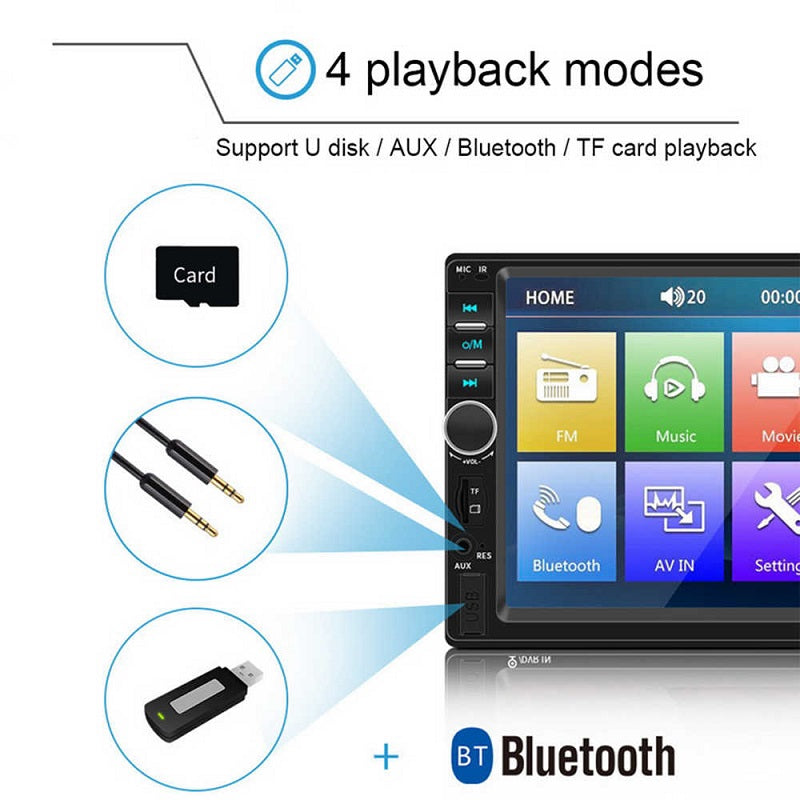 Car Stereo Bluetooth MP5 Player