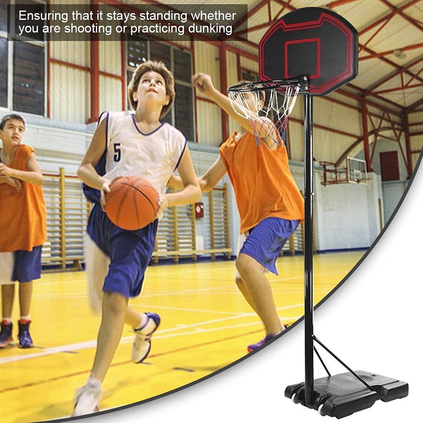 Kid basketball hoop with stand