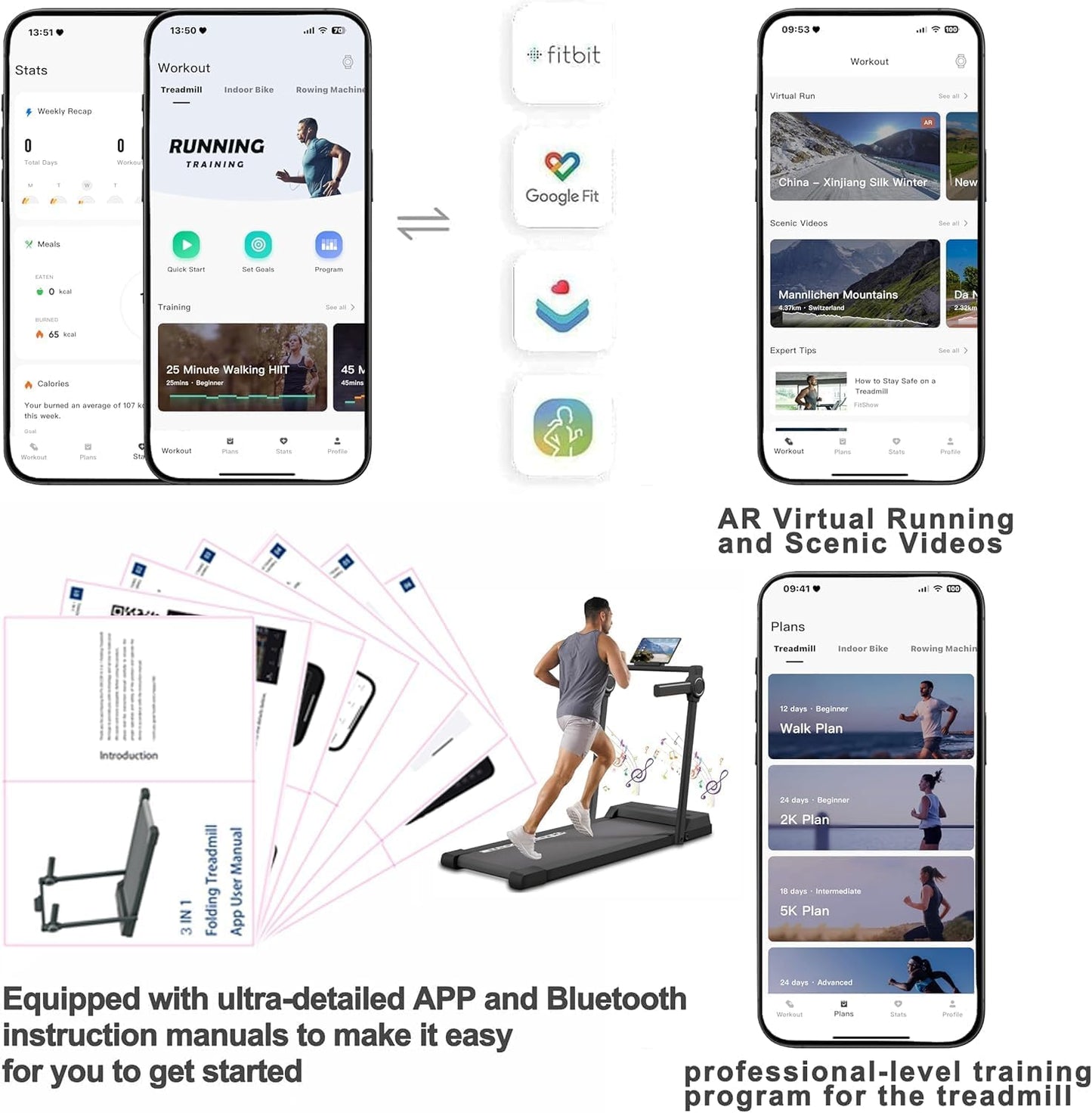 Treadmill Foldable Walking Pad