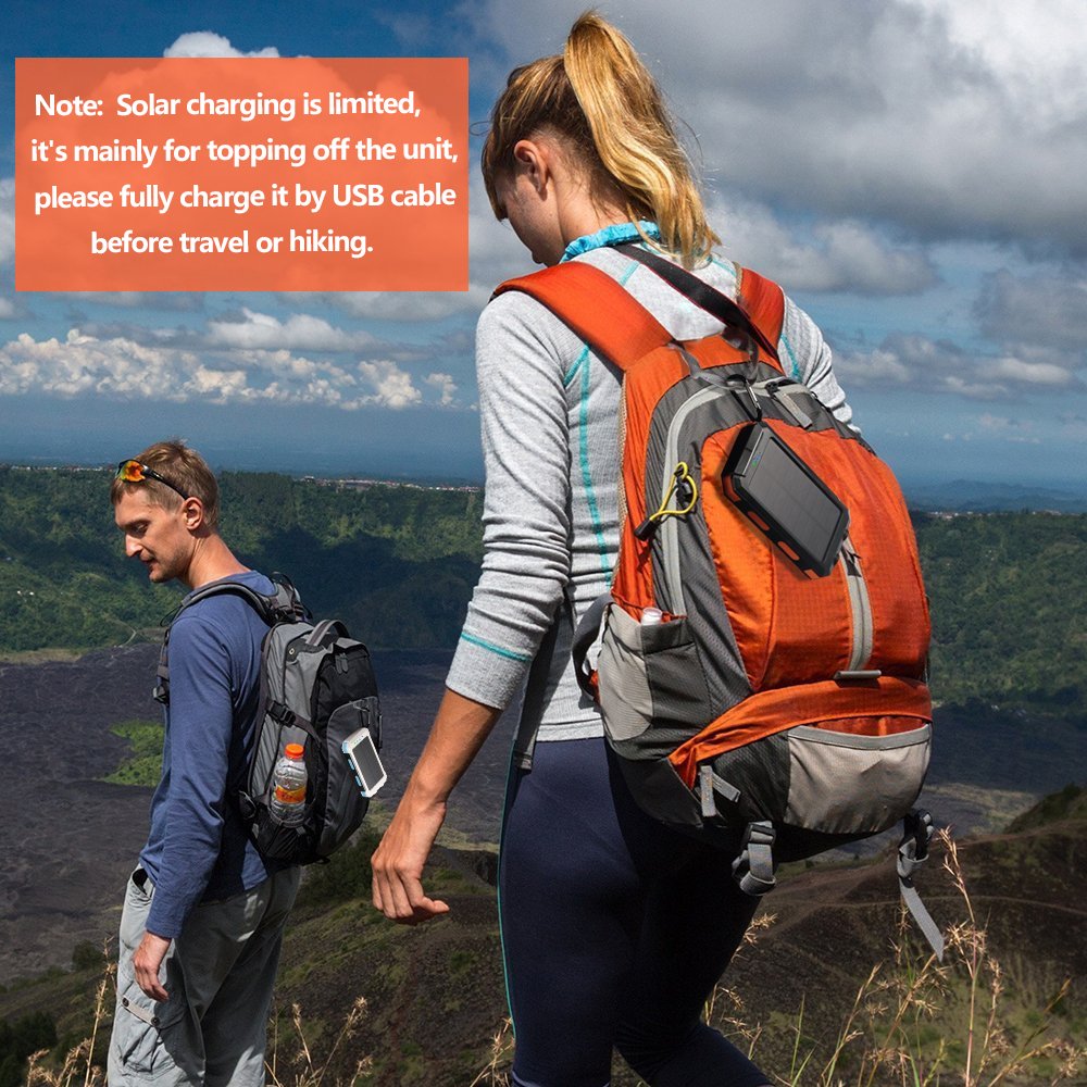 Solar Power Bank Solar Charger 20000Mah