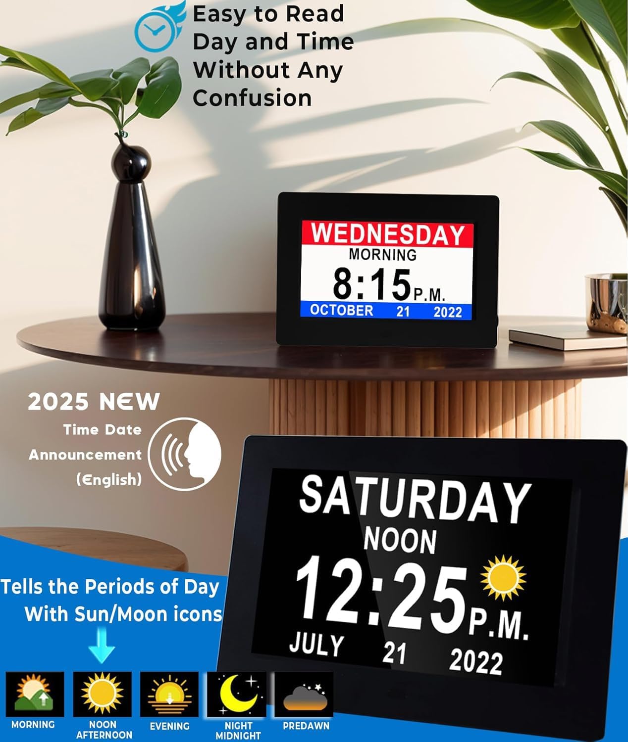 Alarm Clock Large LED Clock