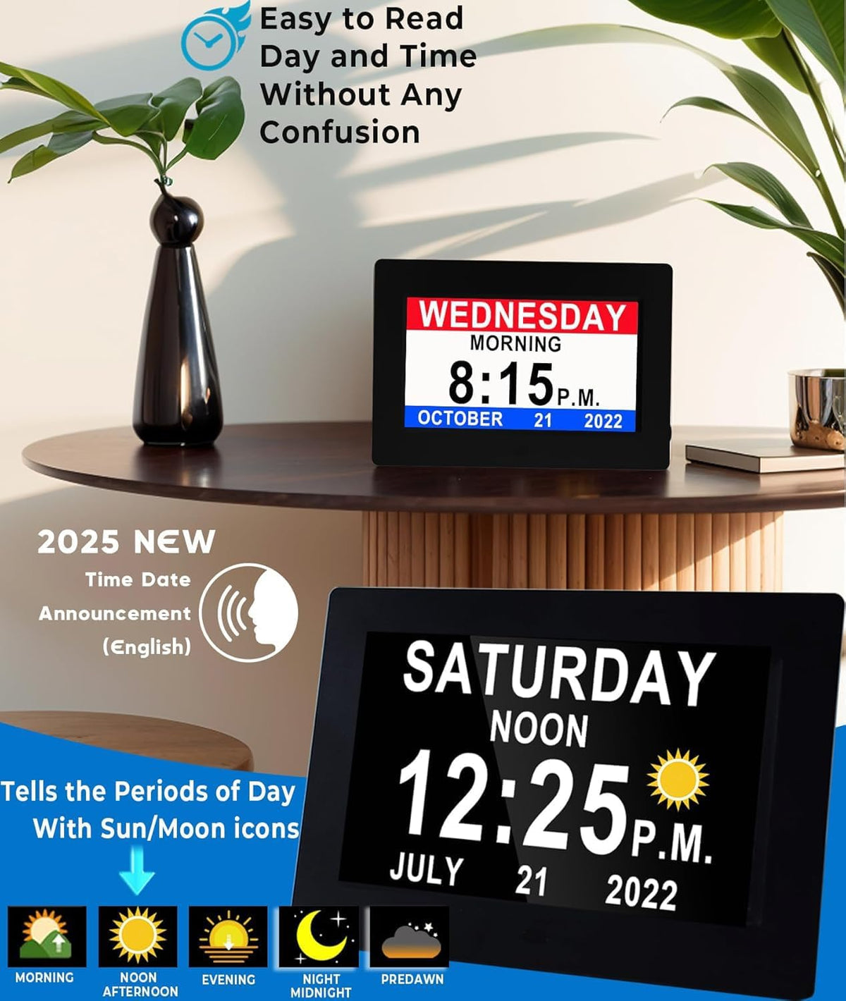 Alarm Clock Large LED Clock