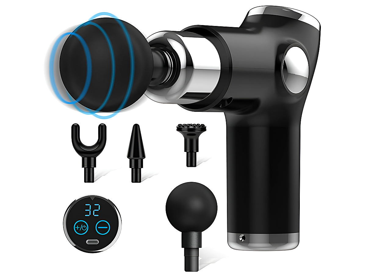Mini Massage Gun with 4 Massage Heads