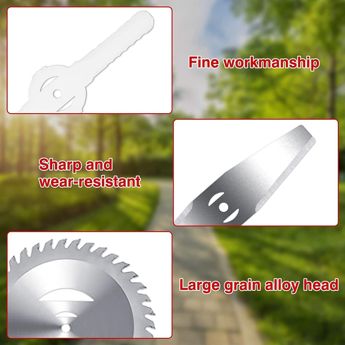 Lawn Mower Cordless Pruning Cutter Weed Wacker Garden Trimmier