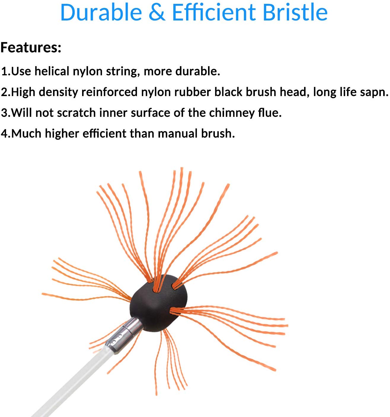 Flexible Dryer Vent Chimney Cleaner Kit