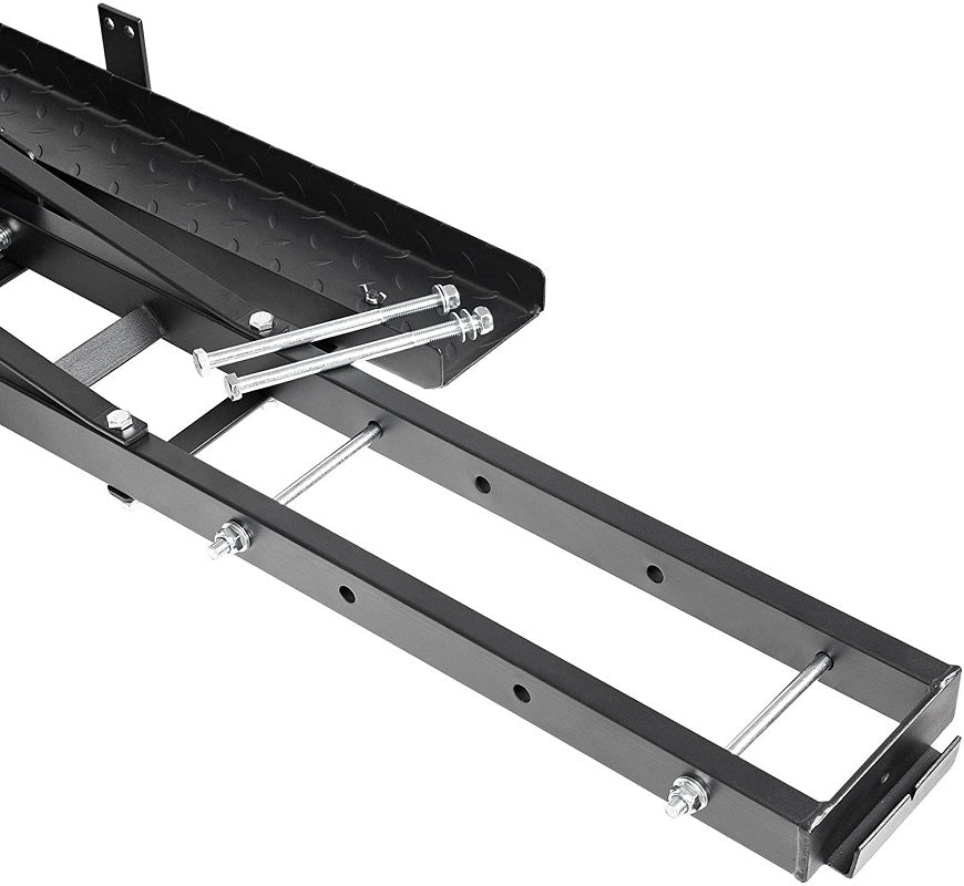 Motorcycle Towbar Carrier & Ramp – Heavy Duty Steel Dirt Bike Hauler (500lbs)