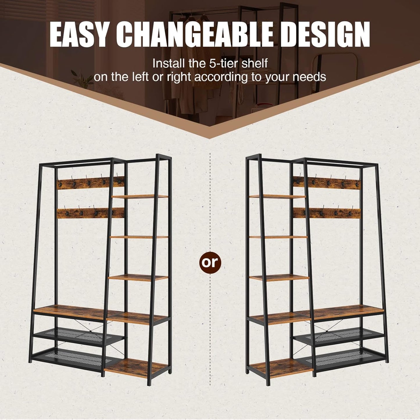 Coat Rack Clothes Rack Stand