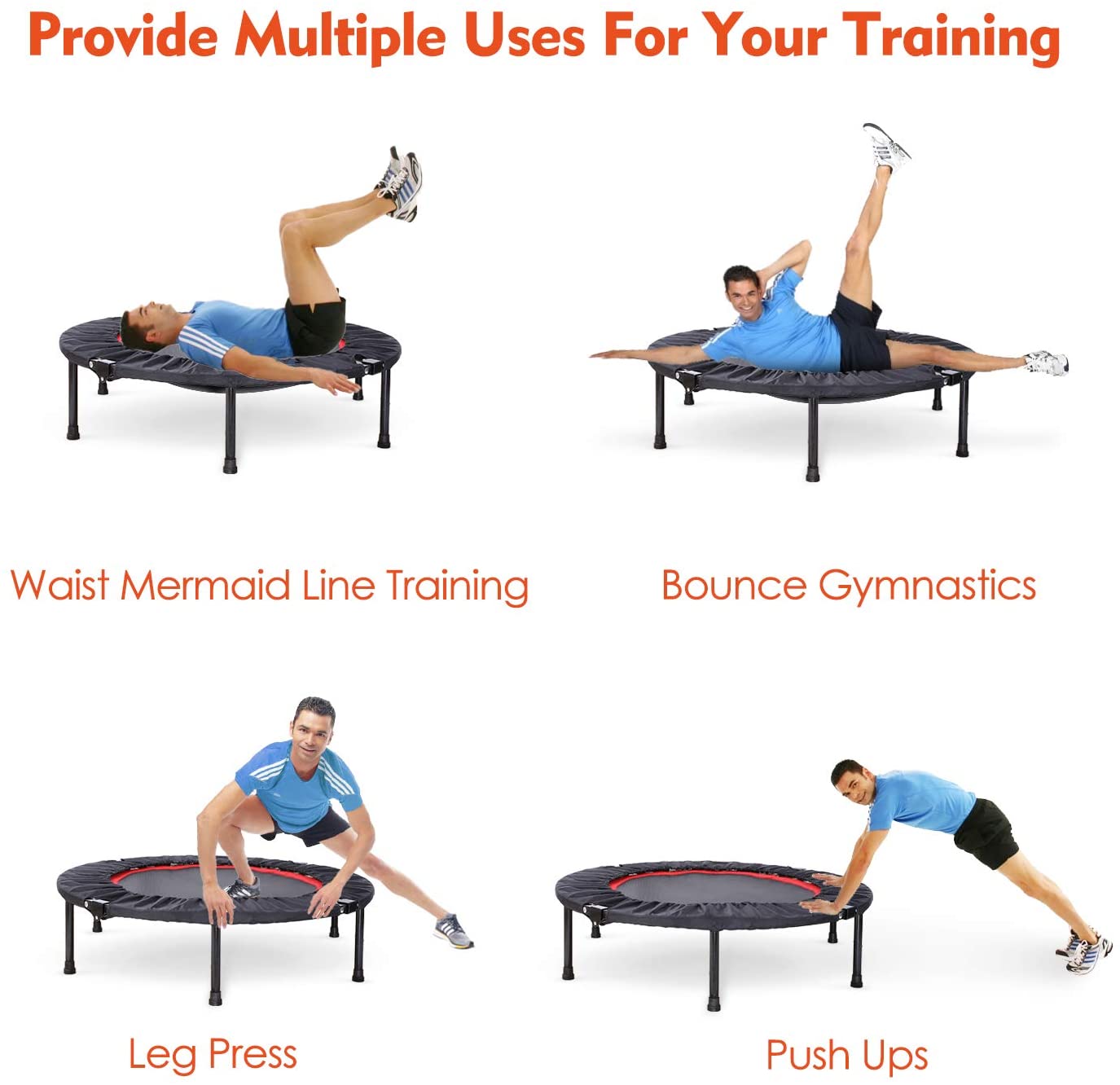 Trampoline Mini Foldable Portable Rebounder