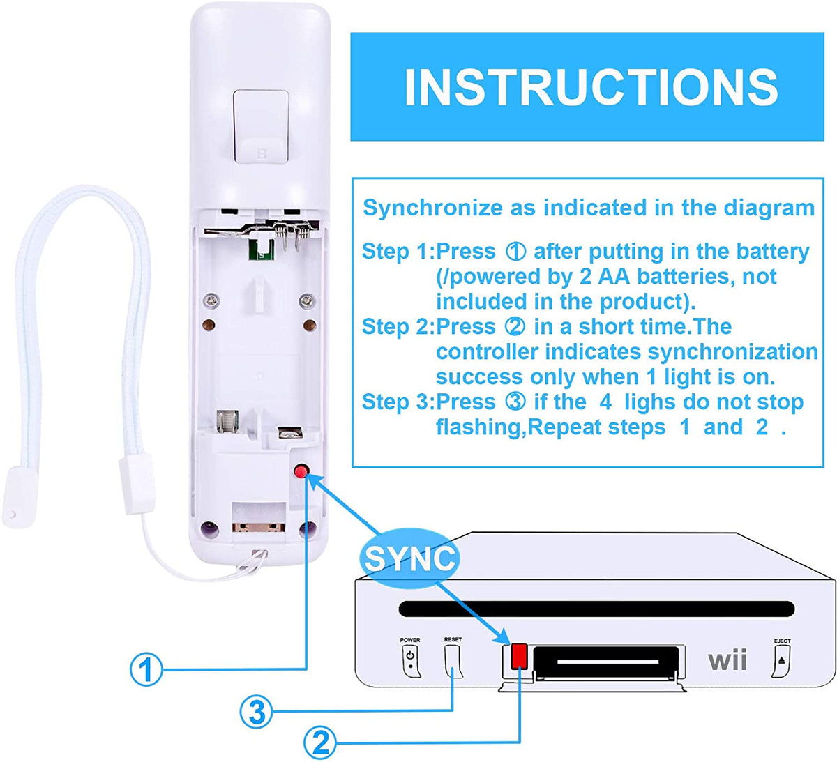 Replacement Wii Remote and Nunchuck