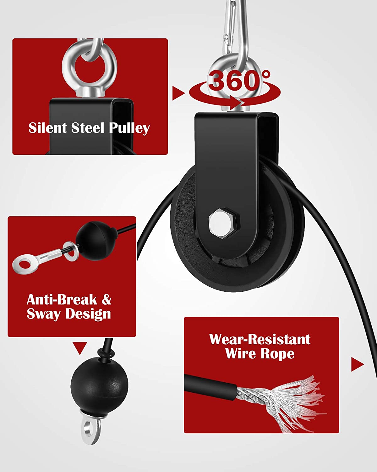 Fitness LAT and Lift Pulley System
