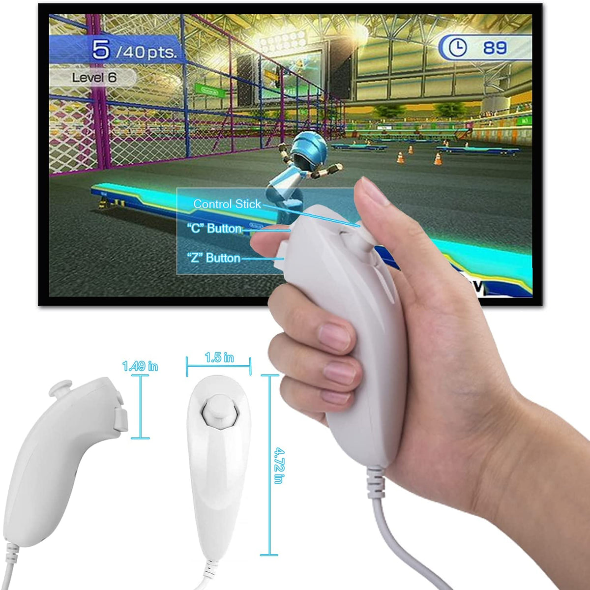 Replacement Wii Remote and Nunchuck