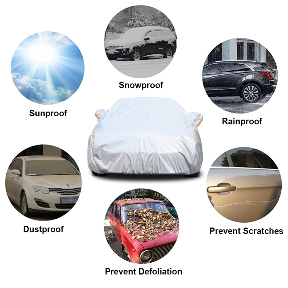 3XXL Aluminum 6 Layer Car Cover for Sedan