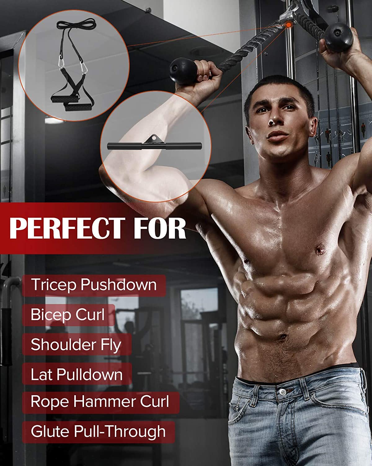 Fitness LAT and Lift Pulley System