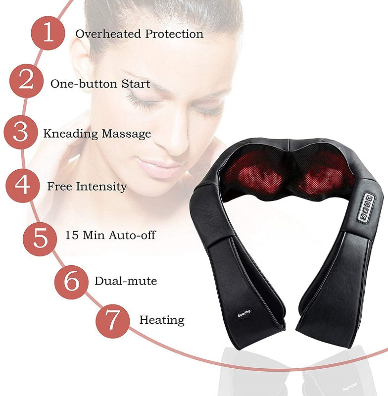 Neck Massager Shiatsu 3D Kneading Neck Shoulder Body Massager