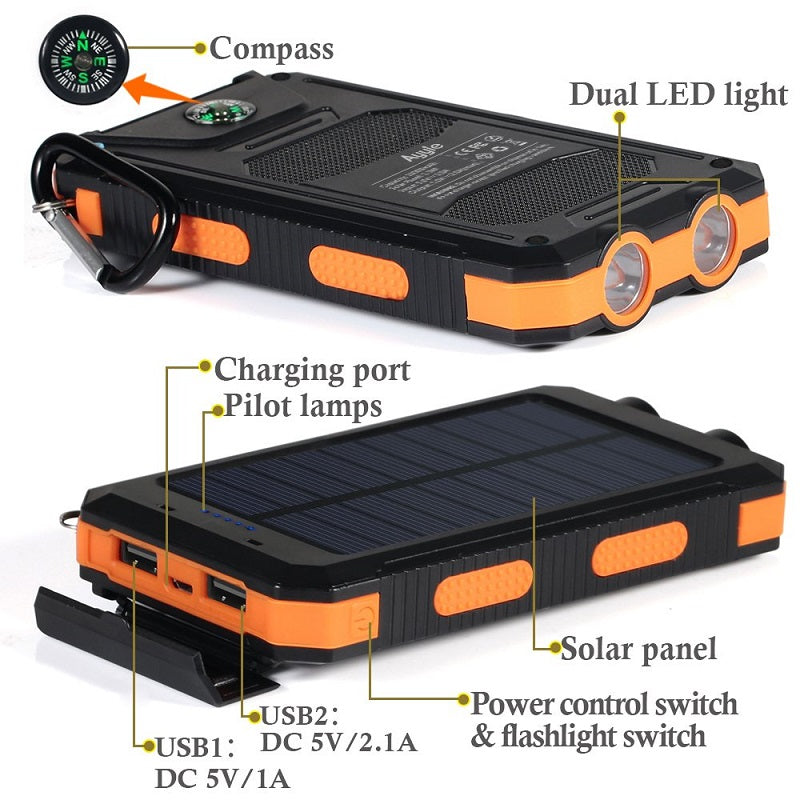Solar Power Bank Solar Charger 20000Mah