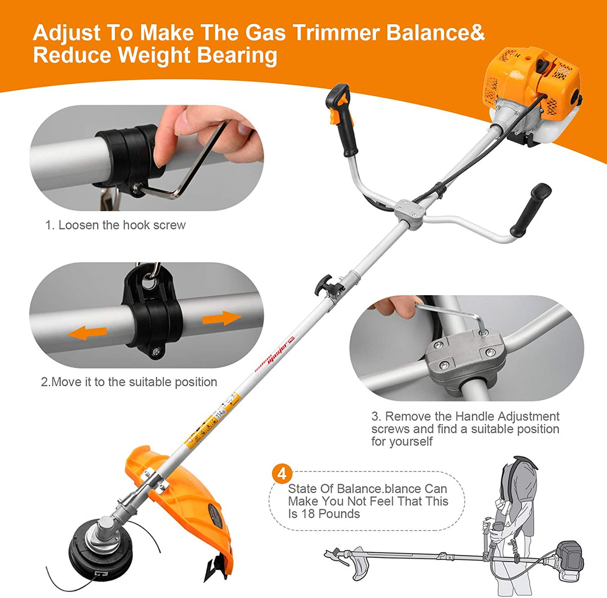 52cc Weedeater Brush cutter Petrol Trimmer Weed Eater