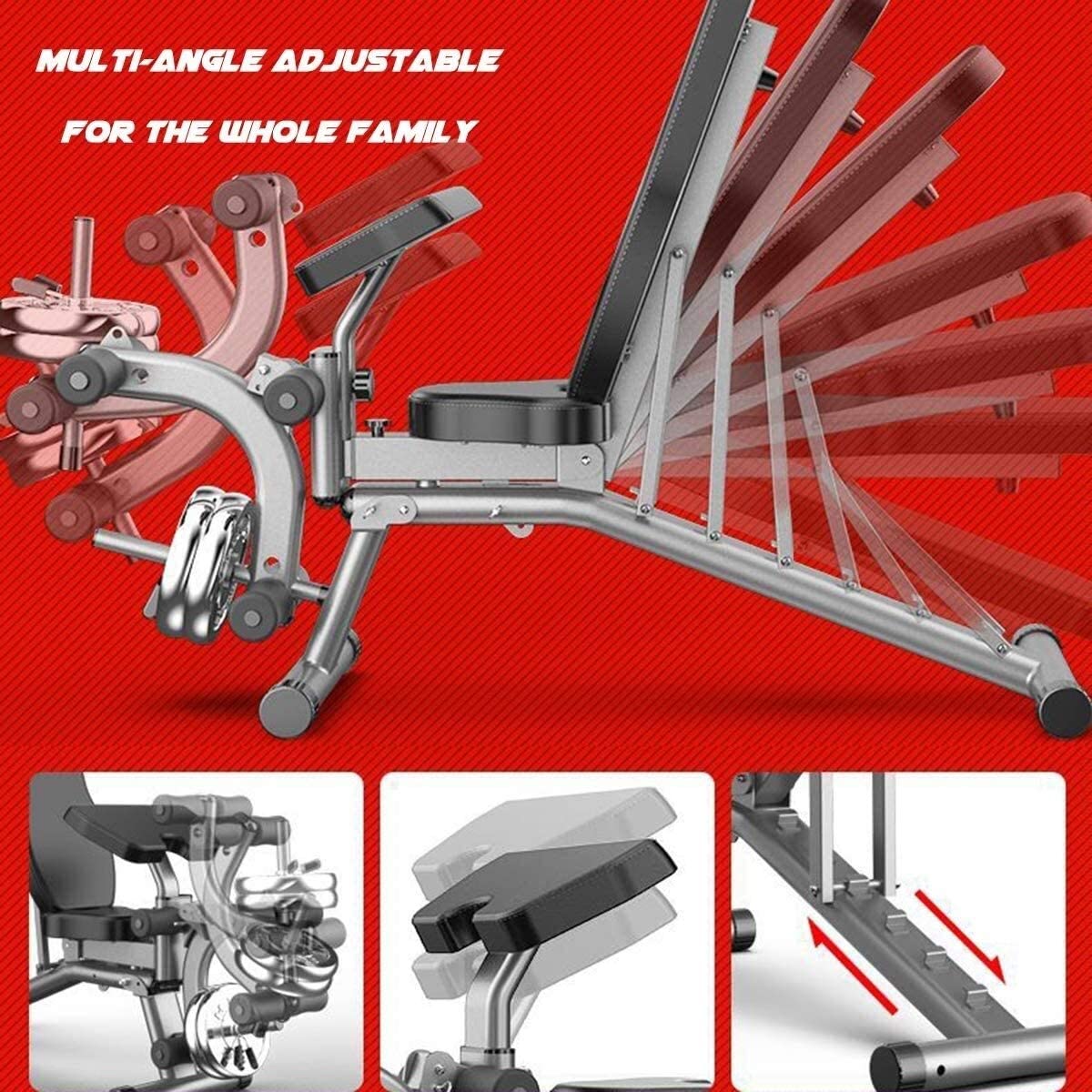 Adjustable FID Sit Up & Weight Bench