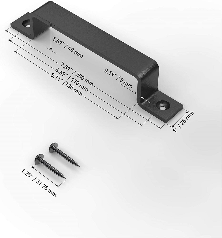 Barn door handle