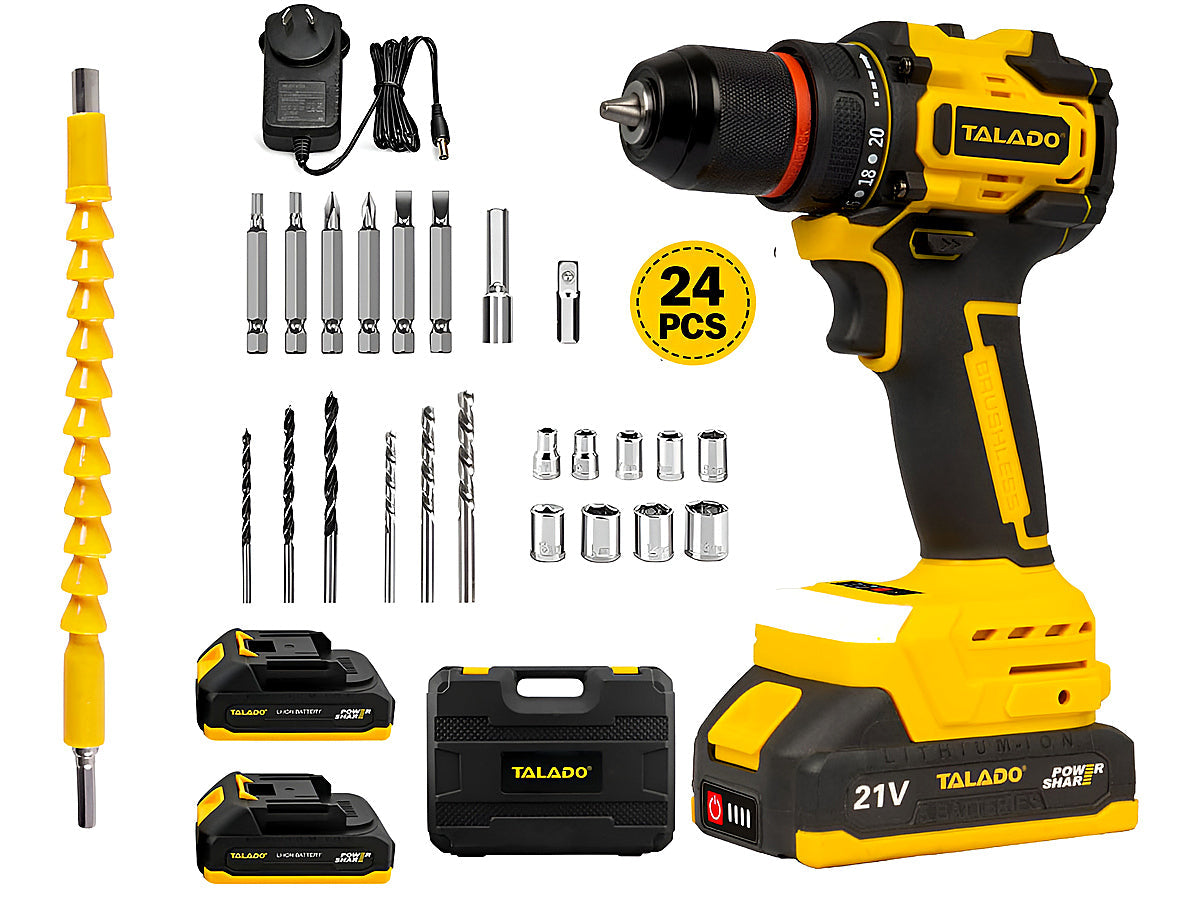 Cordless Impact Electric Drill Driver with Battery