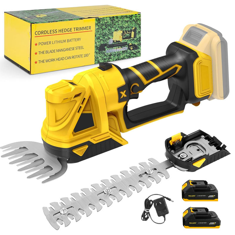 Cordless Hedge Trimmer 2 in 1 Lawn and Shrub Shears