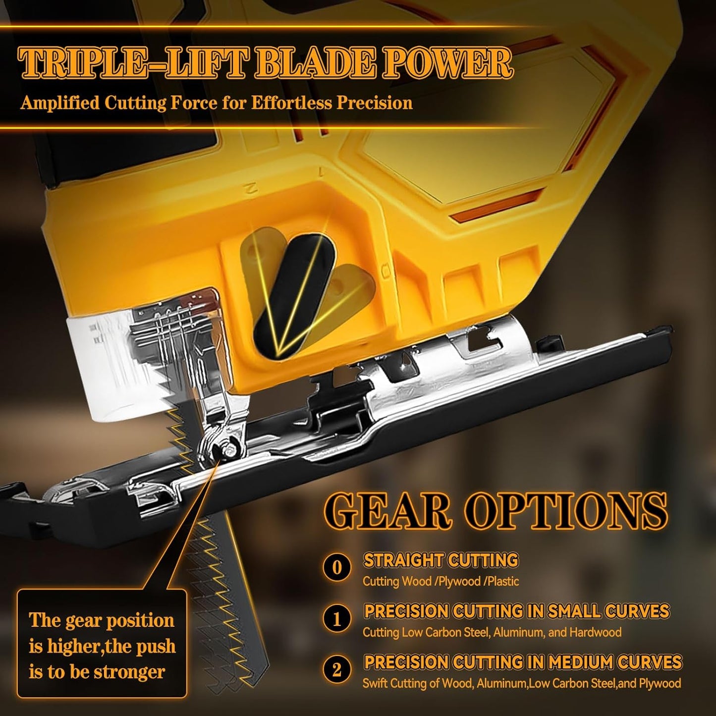 Cordless Electric Jigsaw with 2 Battery