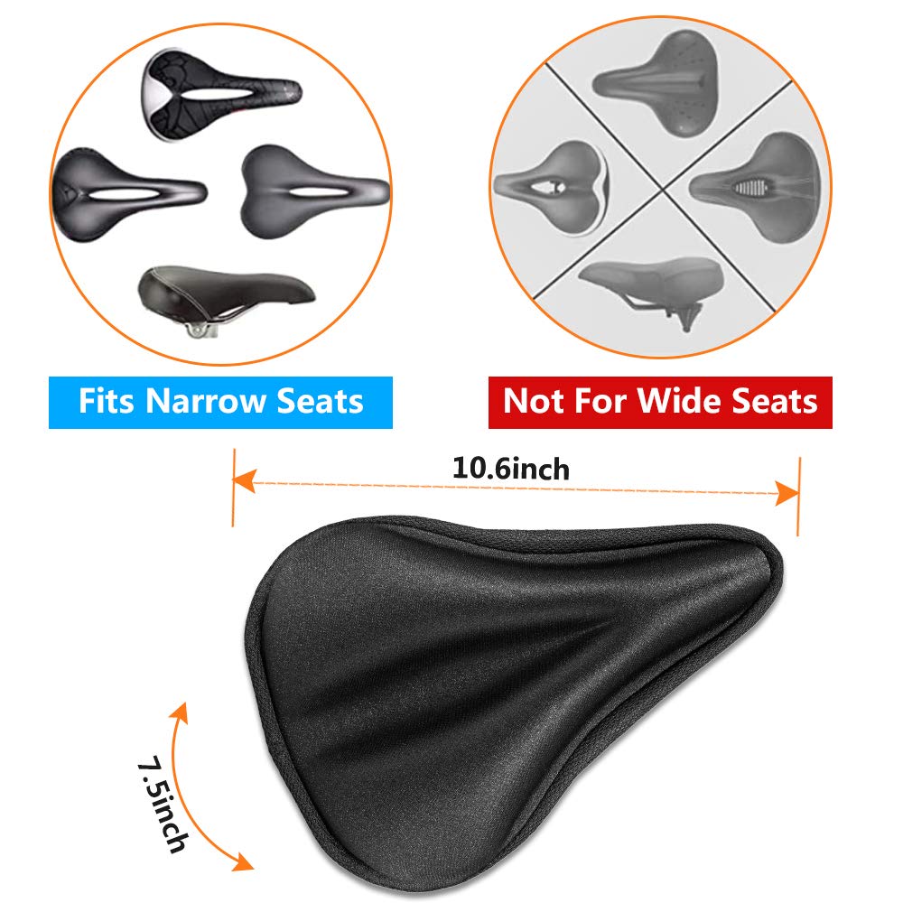 Bike Seat Cover Gel Seat Cover Saddle Pad BLACK
