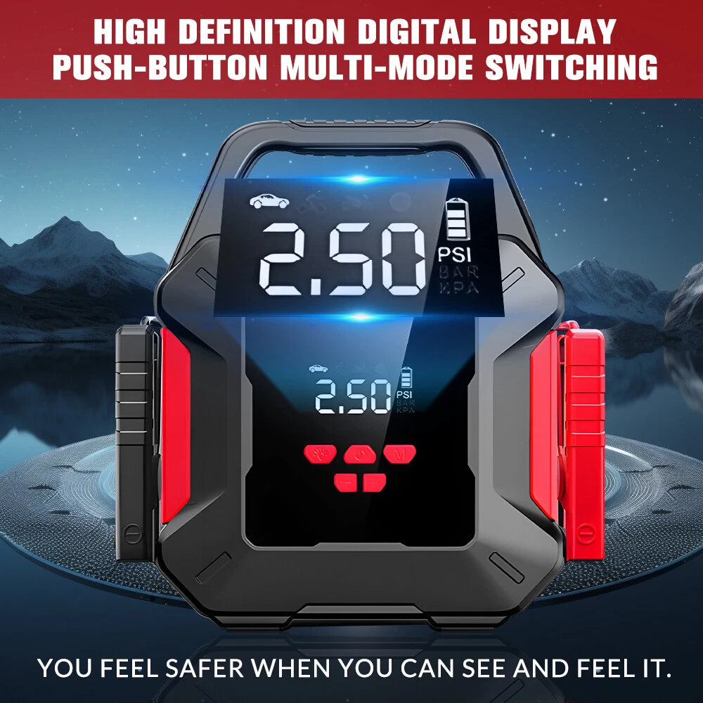 Car Jump Starter with Tyre Inflator