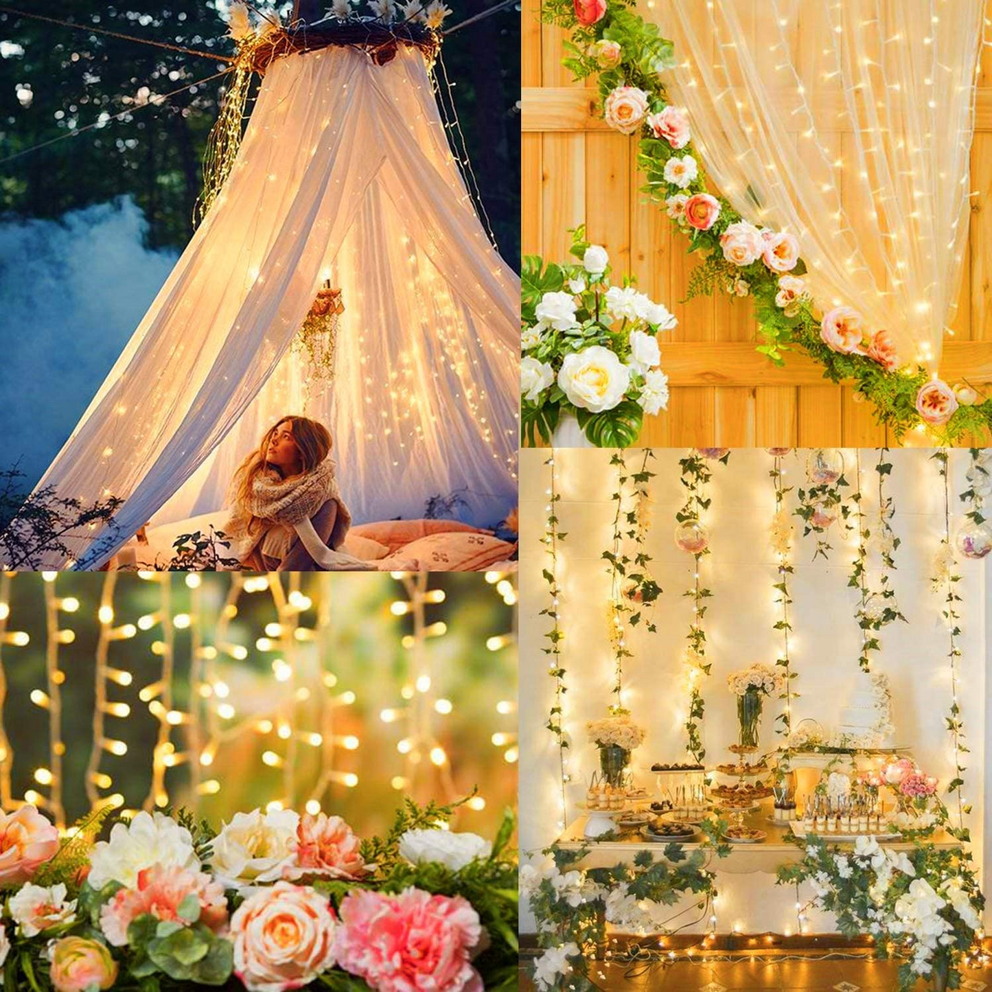 Curtain Lights 3 x 6m Warm White