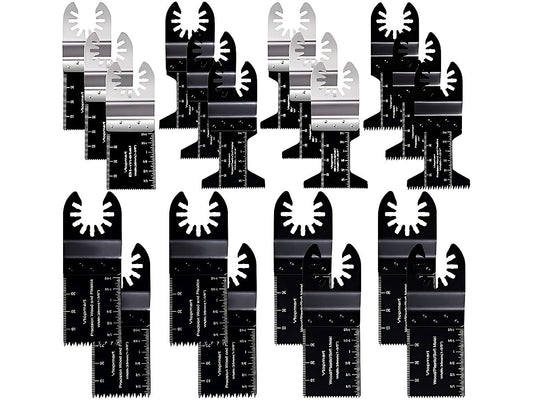 Oscillating Saw Blades, Professional Universal Titanium Multitool Blades for Wood Metal, Quick Release Multi Tool Blades Kits Compatible with Dewalt Ryobi Milwaukee