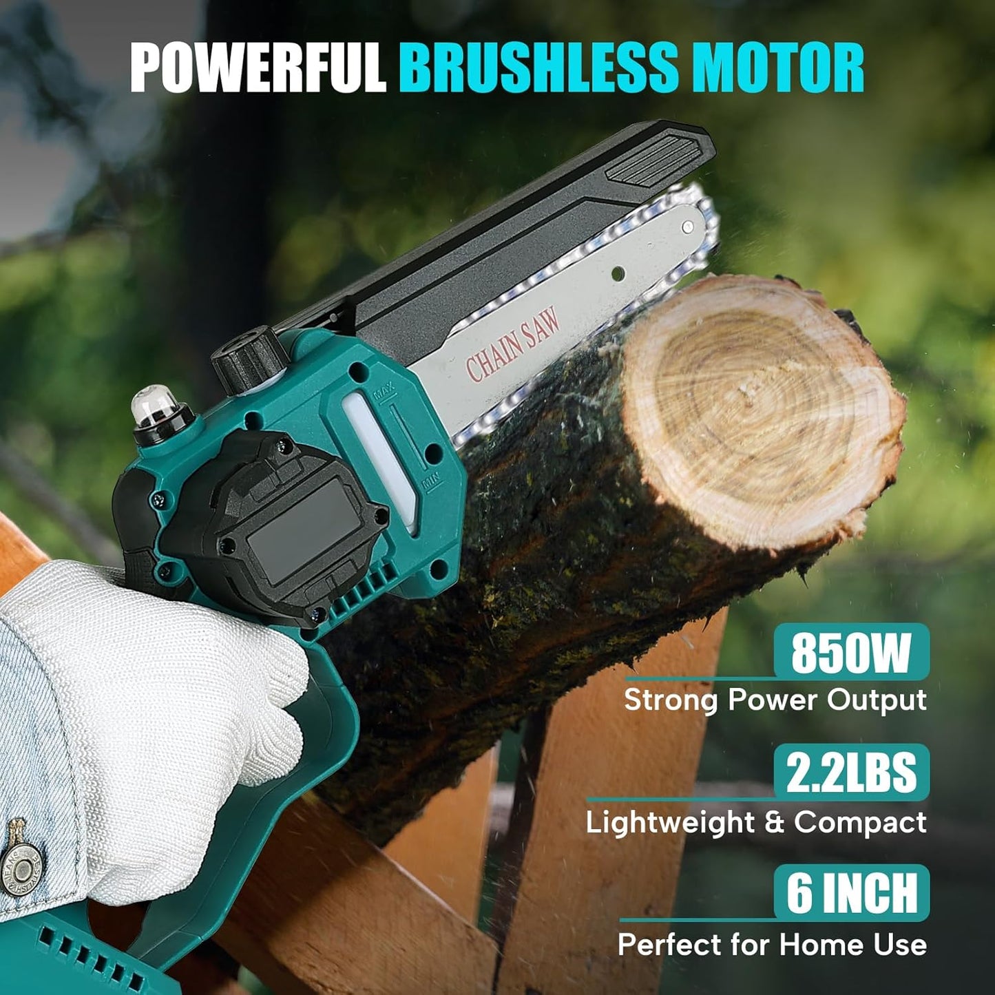 Mini Chain saw Cordless Power Chain Saws  6"