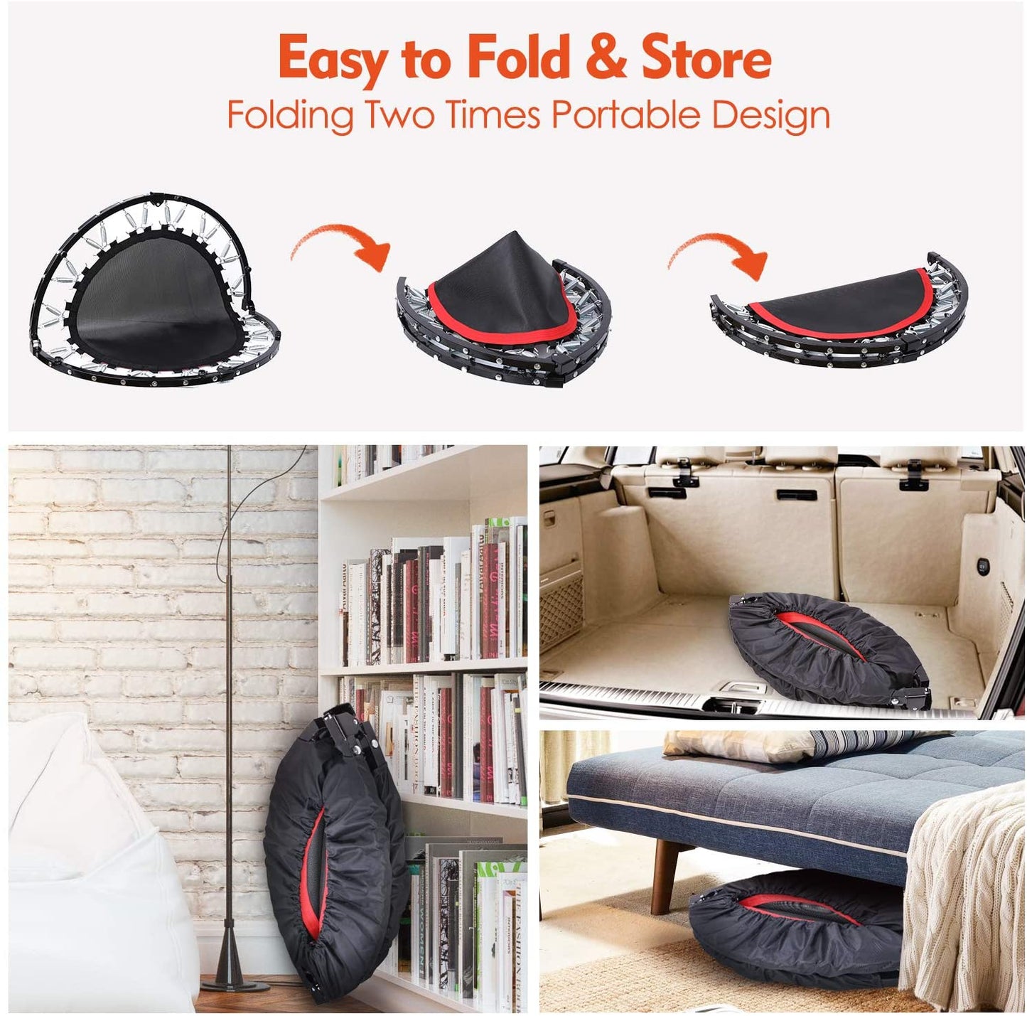 Trampoline Mini Foldable Portable Rebounder