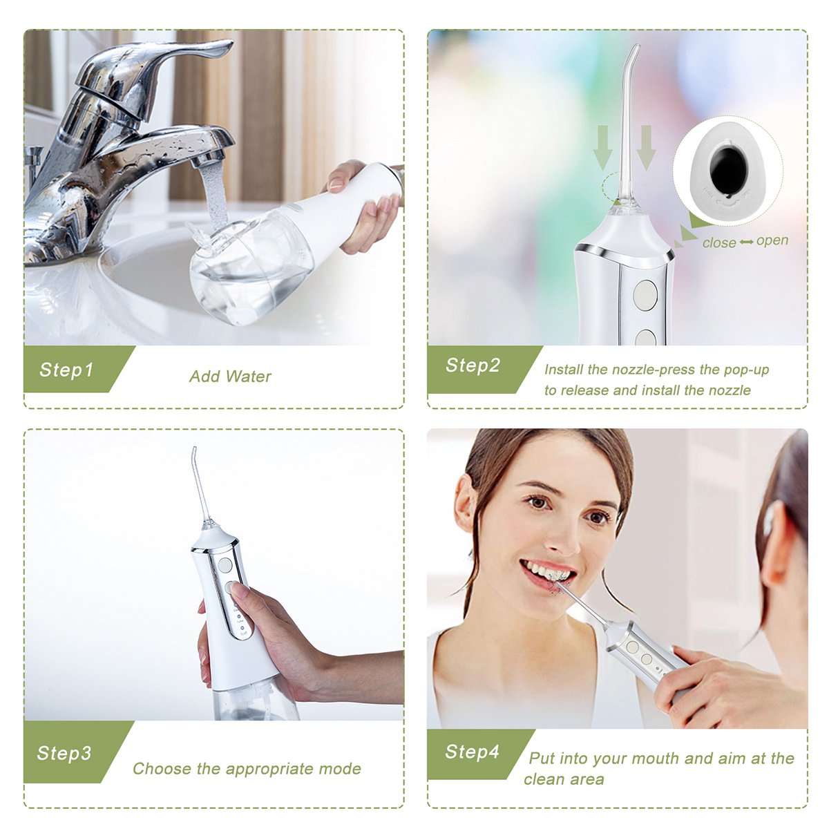 Water Flosser Cordless Teeth Cleaner