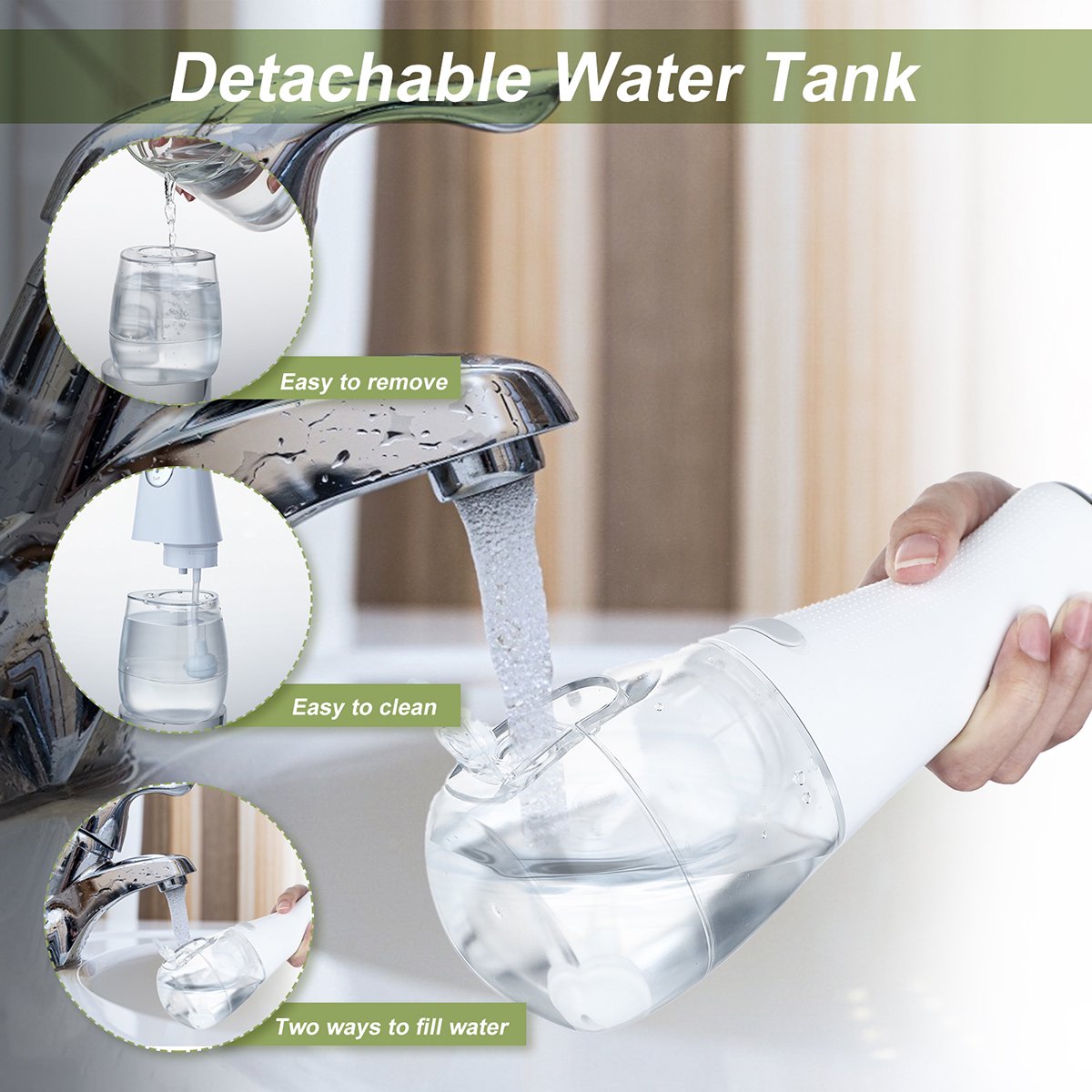 Water Flosser Cordless Teeth Cleaner