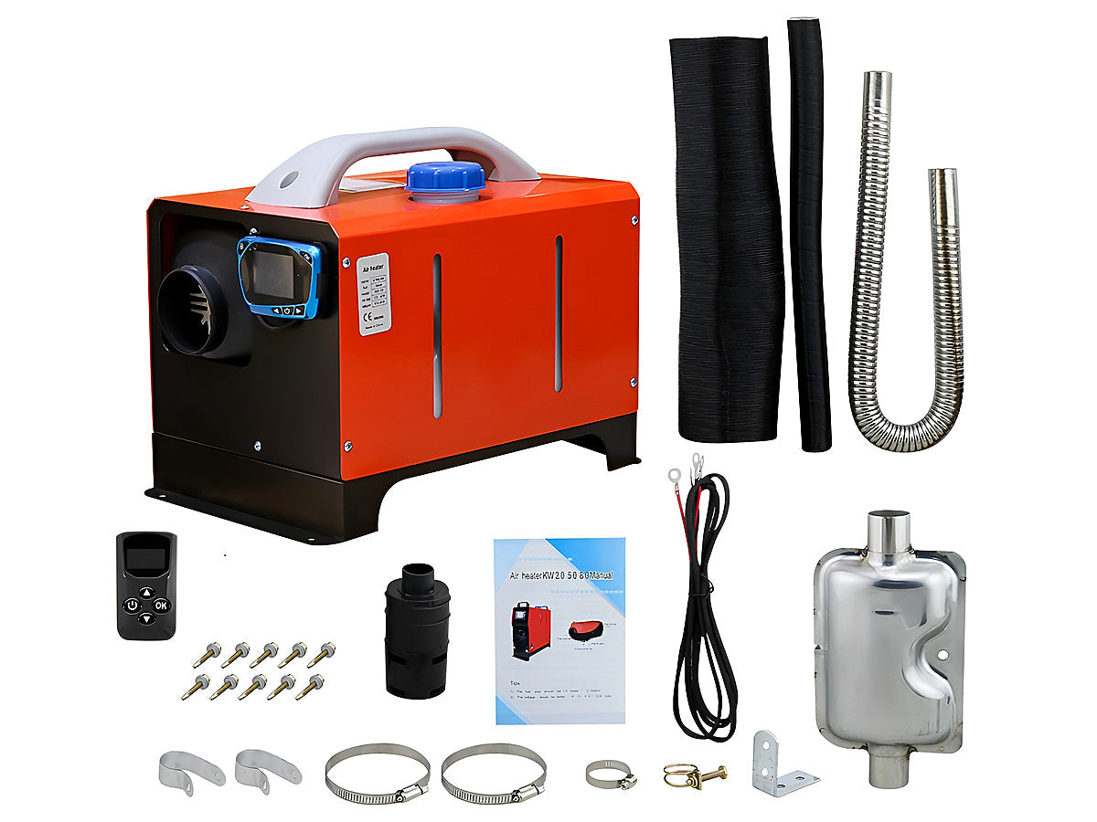Diesel Air Heater All-in-one 12V 8KW LCD Remote Control for Car RV Indoors machinery