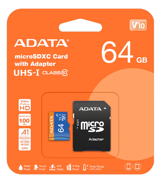 ADATA 64Gb Micro Sd Card 64GB
