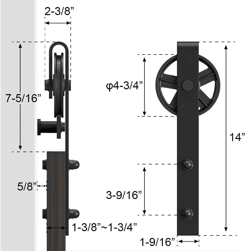 Barn door Hardware 3.66M