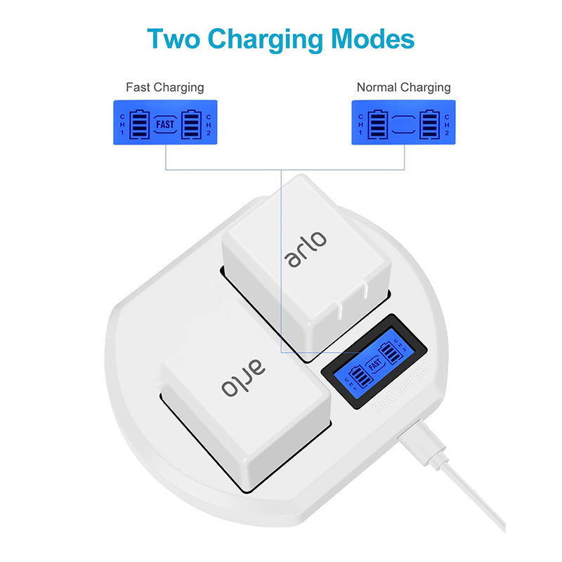 Battery Charger Compatible for Arlo Batteries