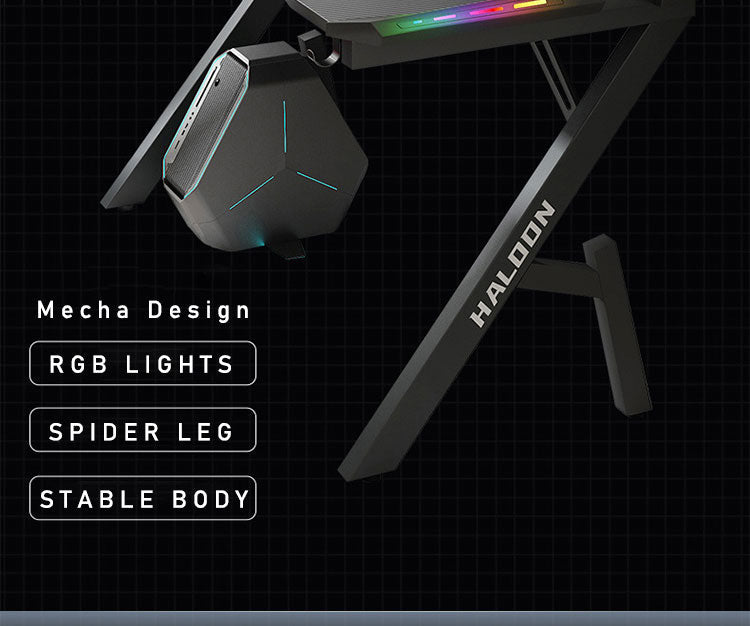 ERGONOMIC Gaming Desk Gaming Table Computer Desk 120CM