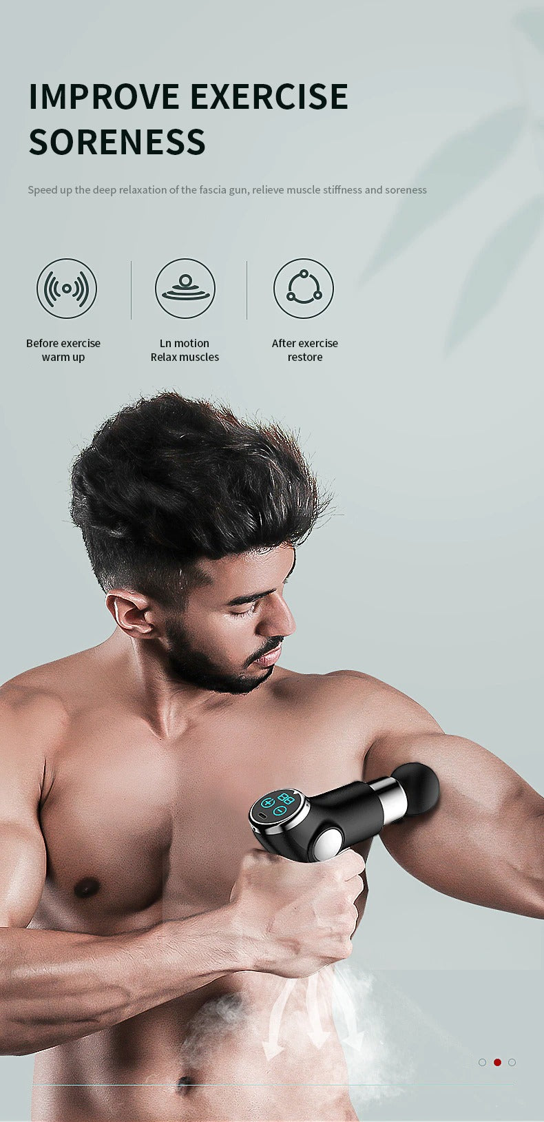 Mini Massage Gun with 4 Massage Heads