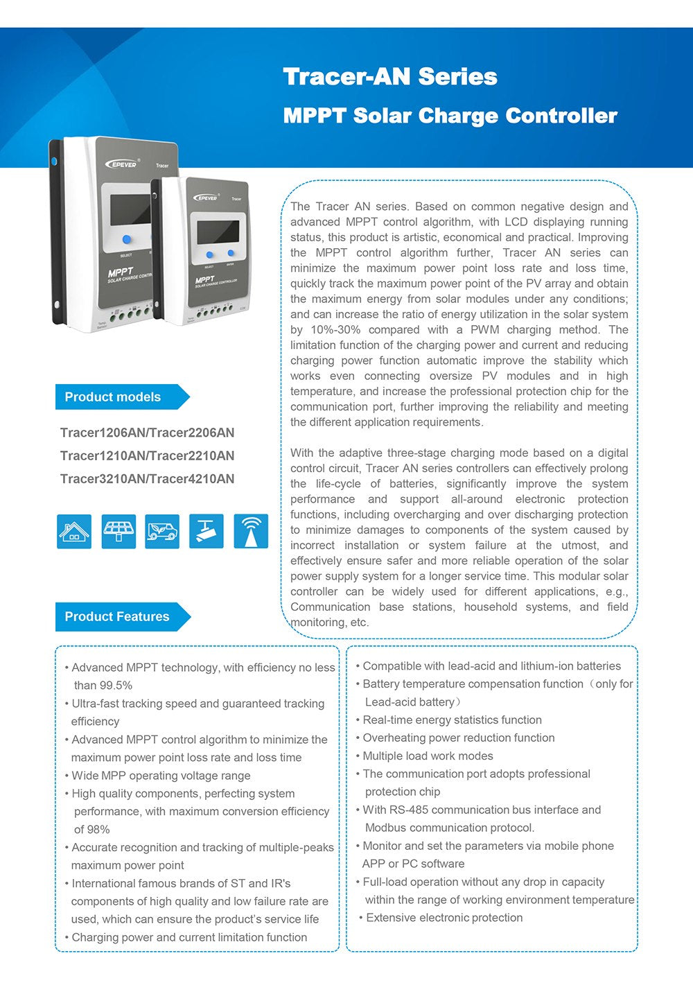 MPPT Solar Controller 40A